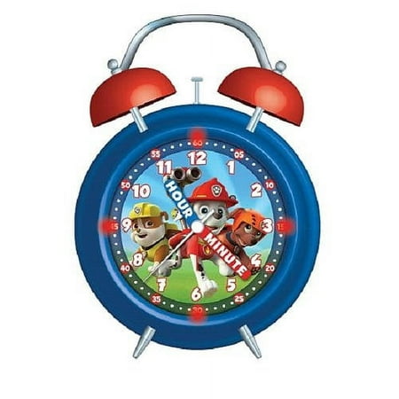 Paw Patrol Light Up Twin Bell Teacher Alarm Clock