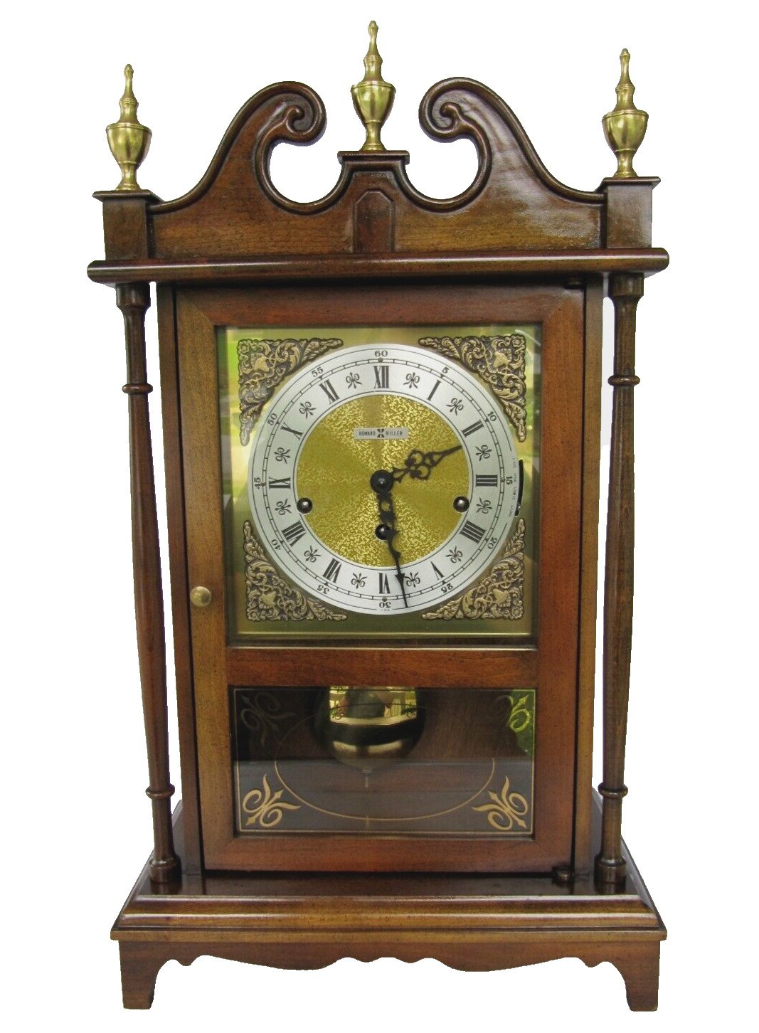 RARE Howard Miller Mantel Clock 143 Triple Chime Model 4493 movement 1051-020