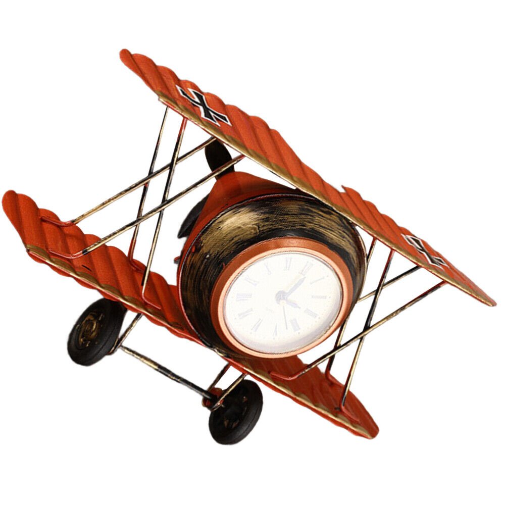 Retro Clock Airplane Clock Table Clock Classical Desk Clock Bedside Clocks