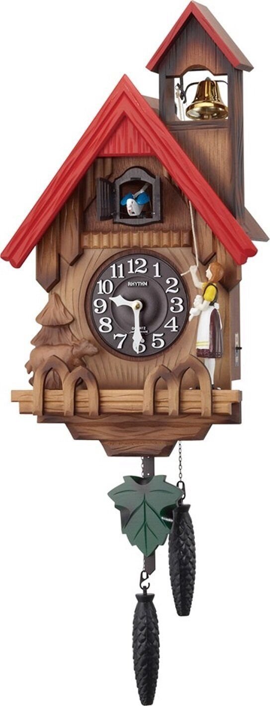 Rhythm Clock Wall Clock Analog Cuckoo Tyrolean R 4MJ732RH06