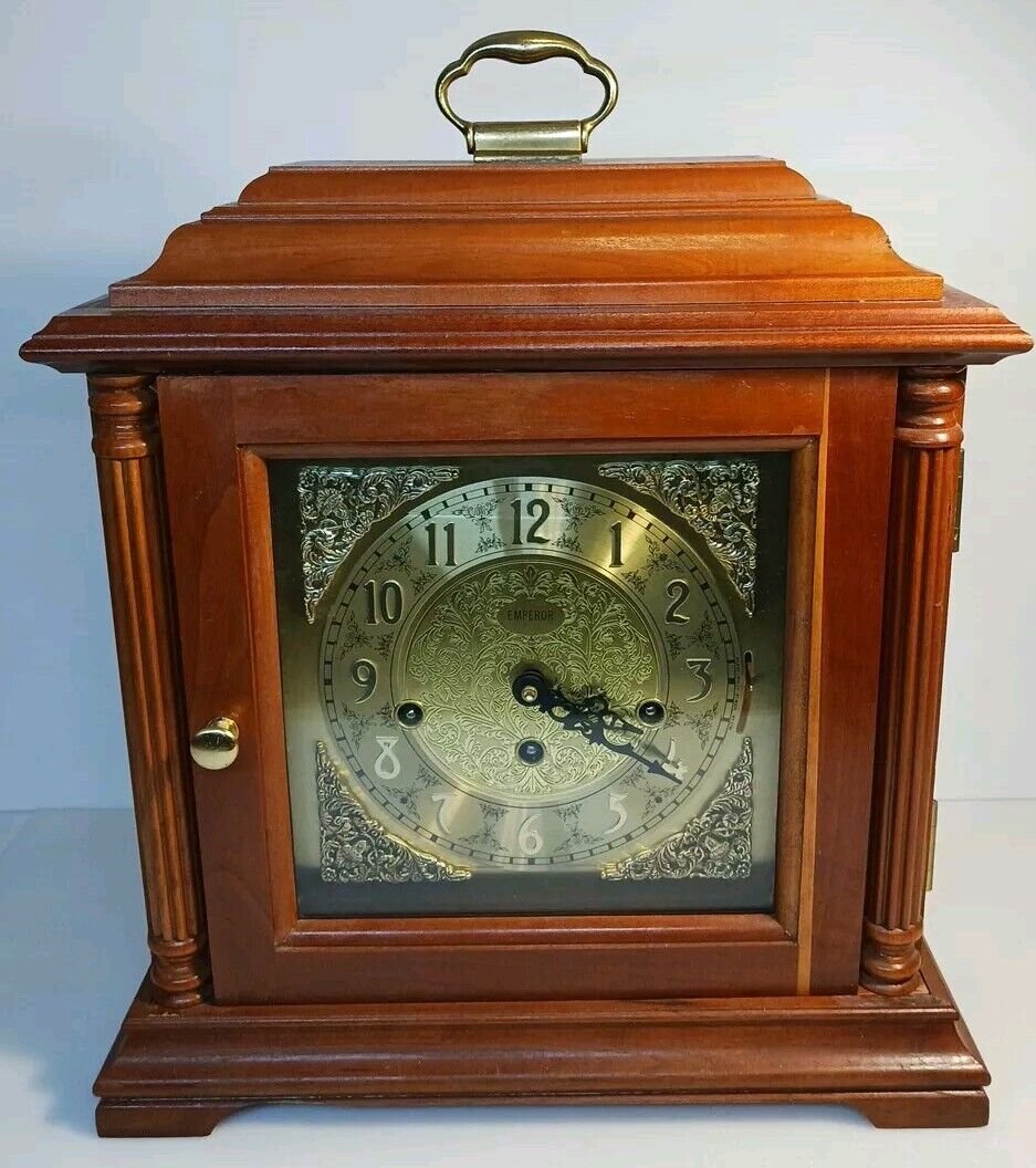 Ridgeway? Mantle Clock Franz Hermle 1050-020 Triple Chime Germany READ