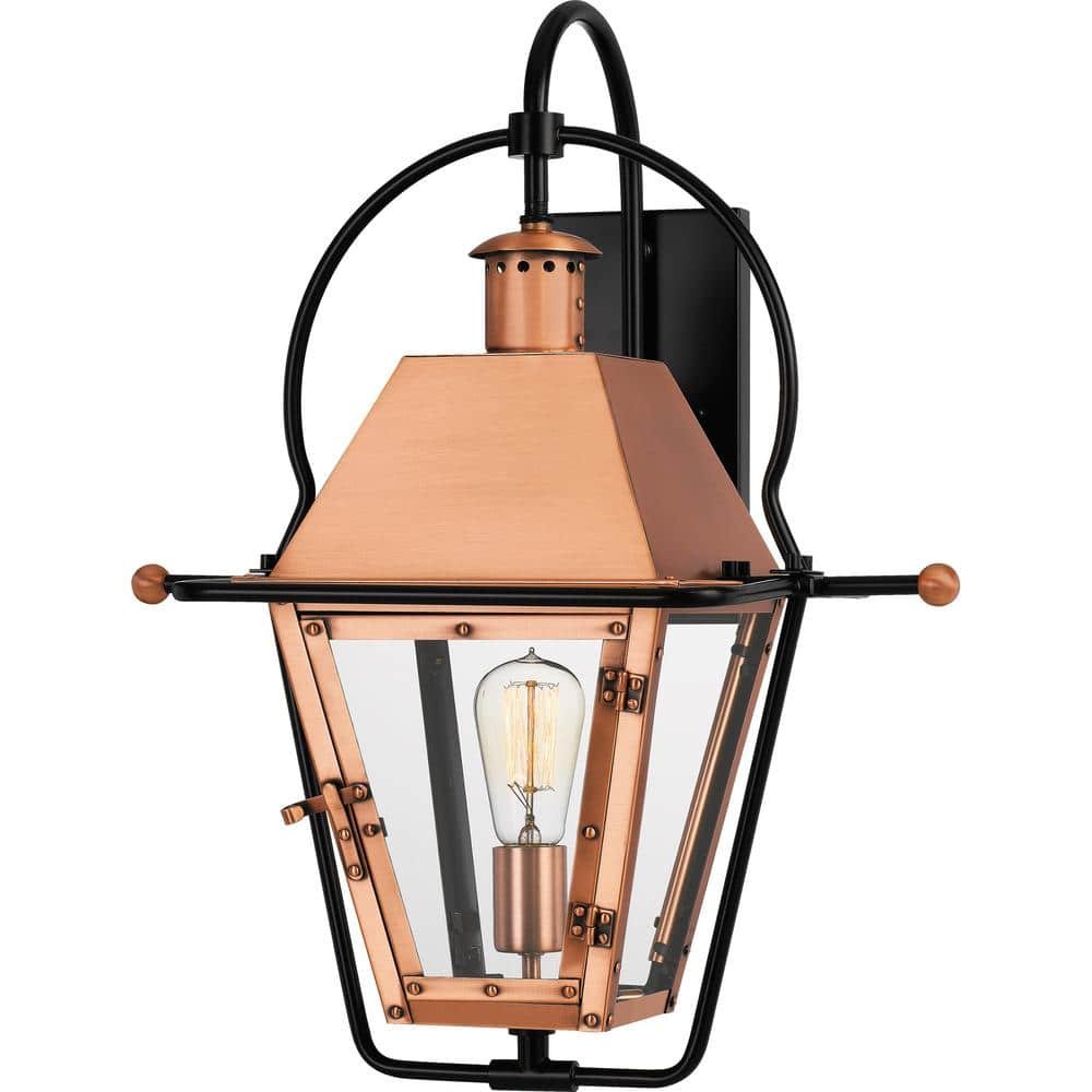 Rue De Royal 1-Light Copper Outdoor Wall Lantern Sconce