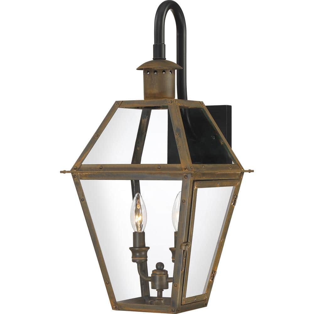 Rue De Royal 1-Light Industrial Bronze Outdoor Wall Lantern Sconce