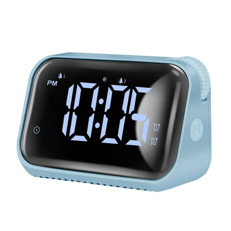 Rvasteizo LED Large Screen Intelligent Digital Alarm Clock With Nightlight, Alarm Clock, 5-Segment Brightness Adjustment Gear To Adjust The Volume, Built-In Battery