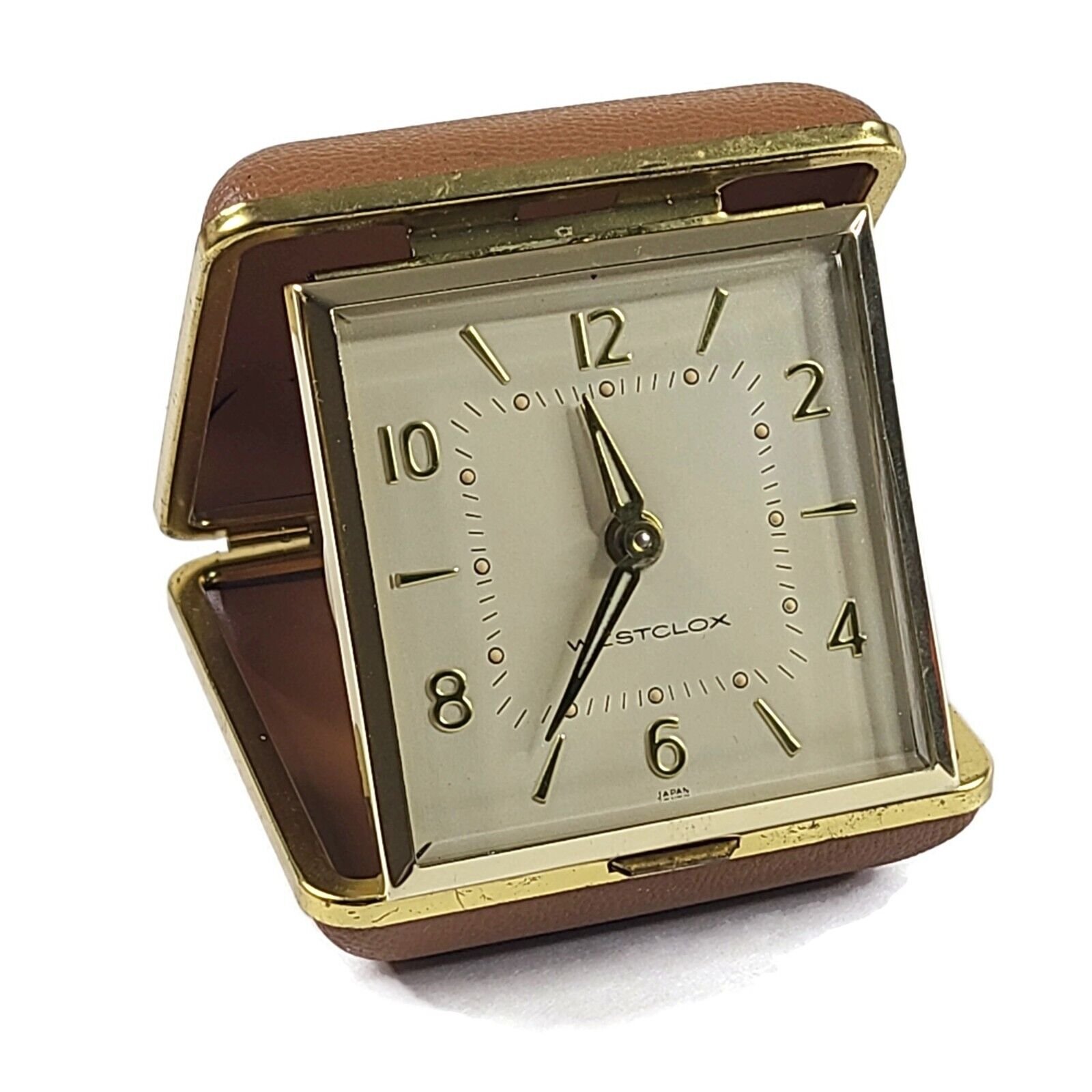 [SEE VIDEO] Vintage Westclox Mechanical Wind-Up Pocket Watch With Alarm / Case