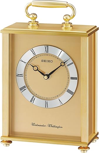 Seiko Mantel Clock with Westminster/Whittington Chime-QHJ201GLH