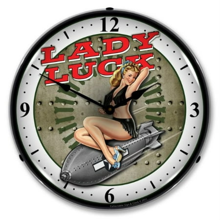 SM1103309 Lady Luck clock - Made in USA