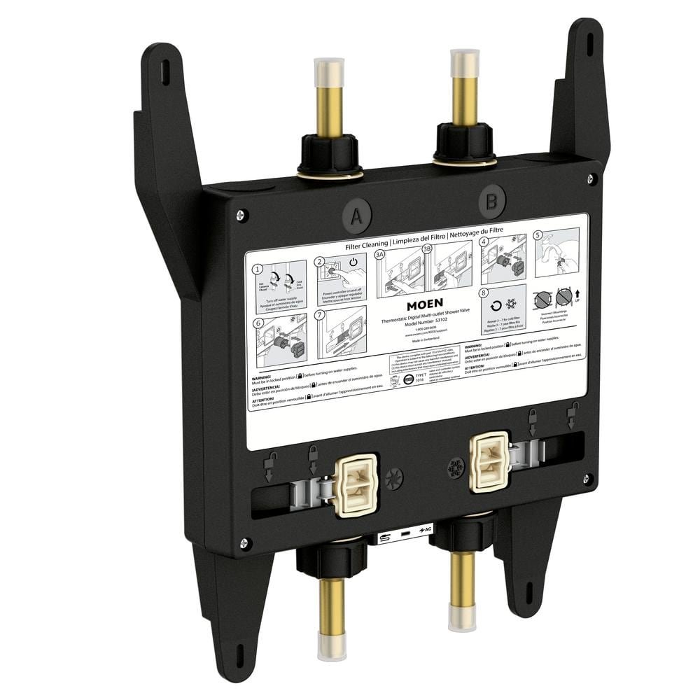 Smart Shower 2-Outlet Digital Thermostatic Shower Valve