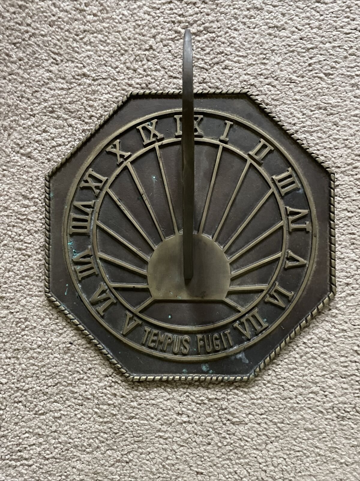 Sundial Clock with PolisNauticalMart Brass Garden Sundial Clock - 8.5” Diameter