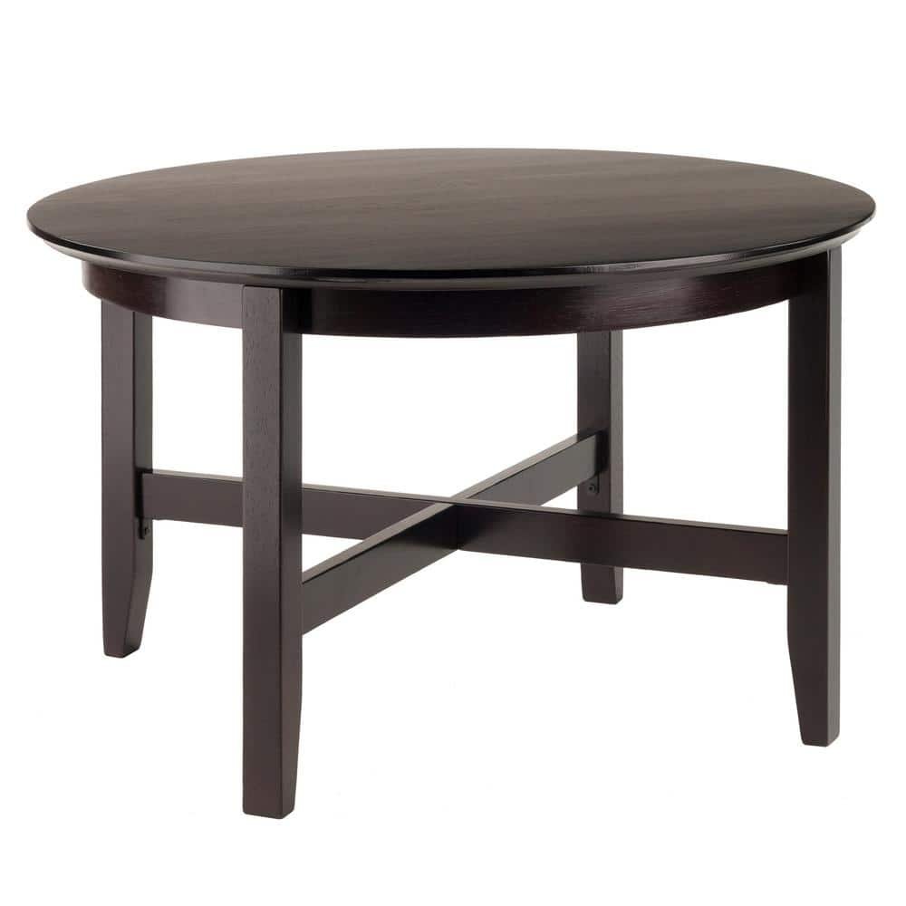Toby Espresso Finish Round Coffee Table