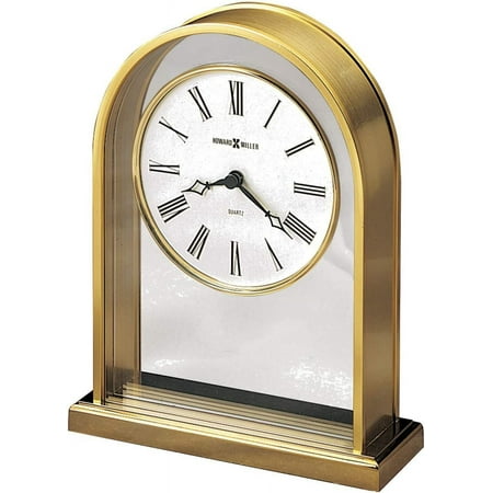 Traditional Brass Table Clock Quartz Movement 613-118 Mantel Clock Reminisce Collection: Timeless Home Decoration