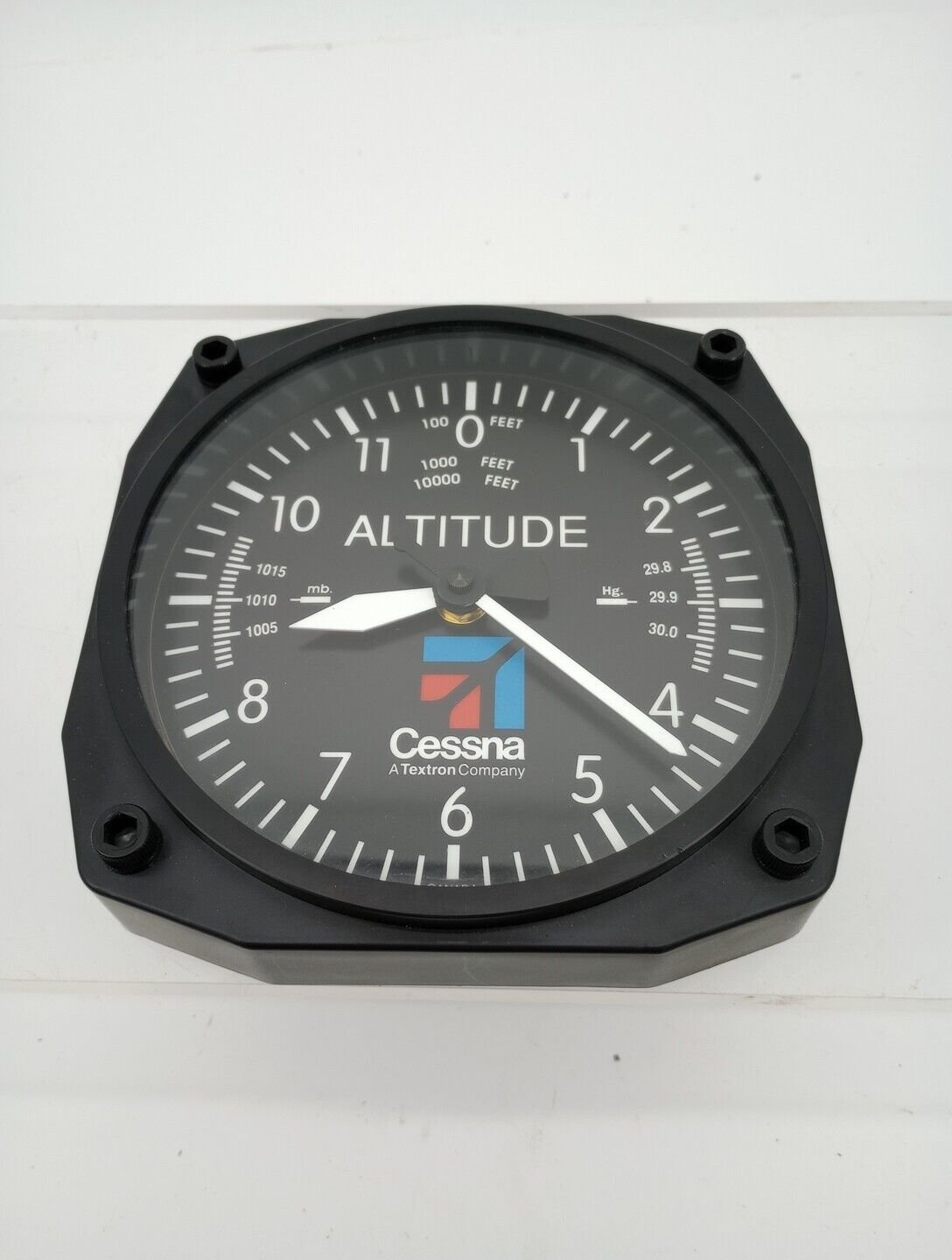 Trintec Aviator Cessna Altimeter Instrument Style 8" Wall Clock W/ New Battery