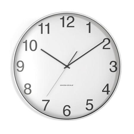 Union & Scale Essentials Wall Clock Aluminum 12 (UN57796)