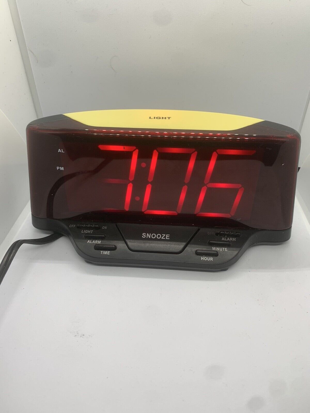 Vintage Advance intertex ETL Clock Model 4081 ,Alarm &Light Works Great