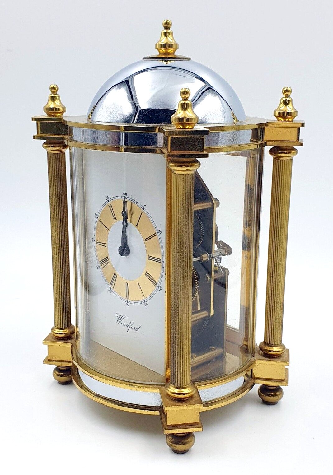 Vintage Du Chateau 13 Jewelled domed chiming brass Carriage Clock - Stunning