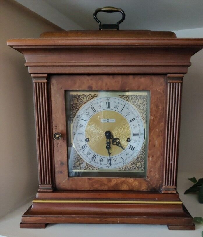 Vintage Howard Miller Triple Chime Key wind, model 612436, mantle clock, w/key