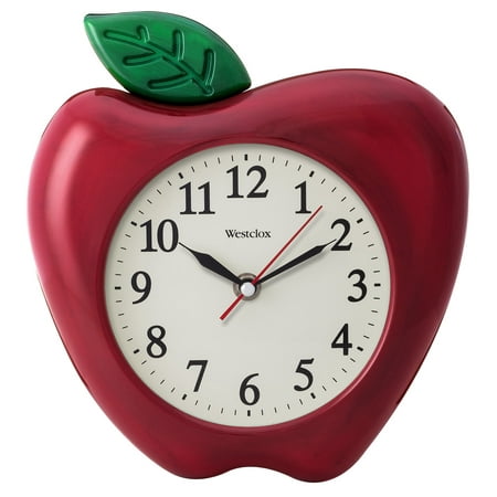 Westclox 10 3D Apple Wall Clock