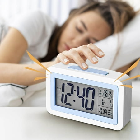 Xerdsx Alarm Clock for Heavy Sleepers Adults,Multi-functional Electronic Clock Large Screen Clock Alarm Clock With Bed Shaker