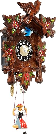 0126-6SQ Engstler Battery-Operated Clock-Mini Size with Music/Chimes-6.75