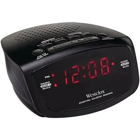 80209- Westclox Dual Alarm AM/FM Clock Radio with 0.6 Red LED Display