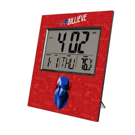 Buffalo Bills 2024 Illustrated Limited Edition Digital Desk/Wall Clock