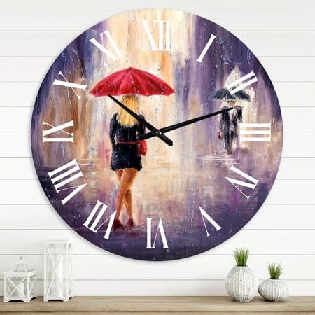 Designart 1 in Quartz French/Country Wall Clock