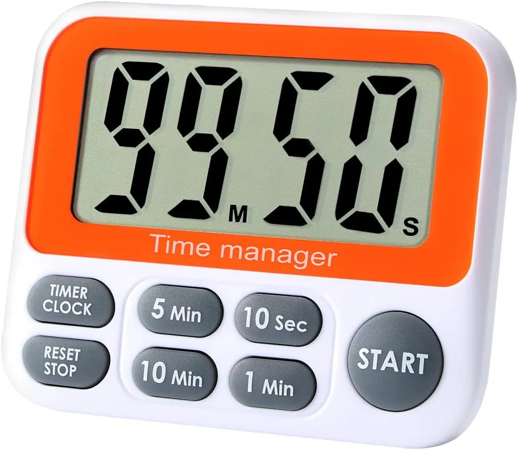 Digital Countdown Kitchen Timer - AIMILAR Count Up Down Magnetic Timer Clock with Loud Alarm Fast Setting for Cooking Baking Gym Students