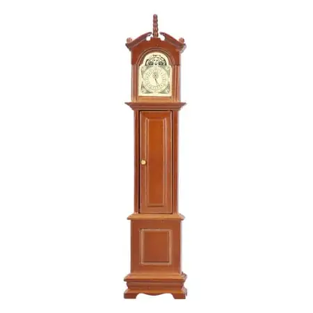 Durability Finely Miniature Grandfather Clock, Exquisite Dollhouse Grandfather Clock, For Kids Girls