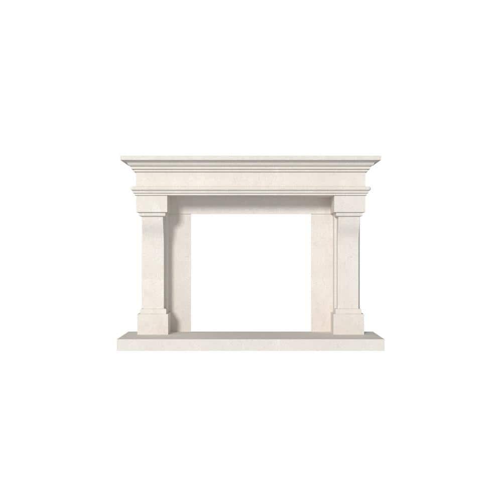 Dynasty Lyon 72 in. x 53-1/8 in. Full Surround Mantel in Natural...