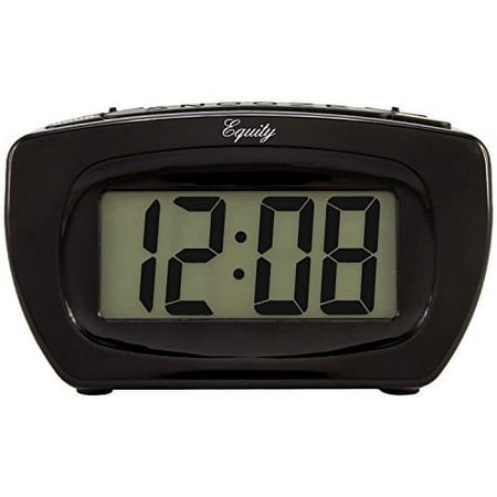 Equity by La Crosse 31015 Digital LCD Alarm Clock with Blue Display