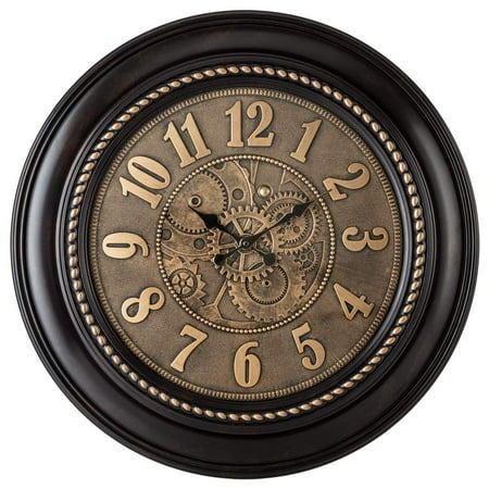 Pacific Bay 24” Rodalben Decorative Wall Clock Analog Battery Clock for Home Decor