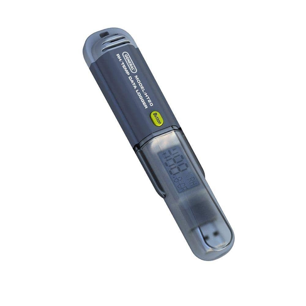 Relative Humidity Temperature Thermo Hygrometer USB Grains Per Pound Data Logger with...