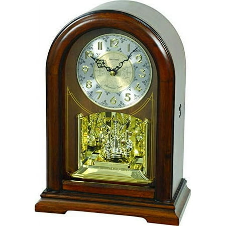 Rhythm Clocks Orlando Wooden Musical Mantel Clock