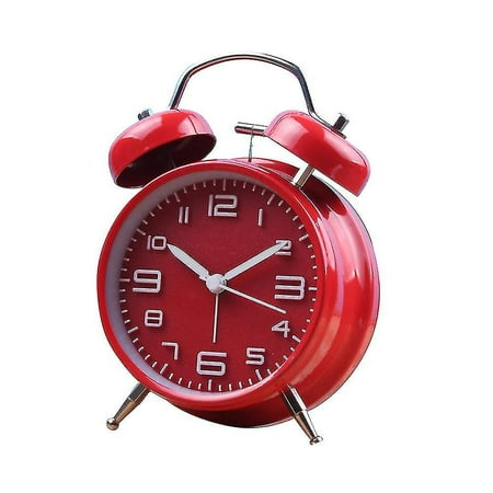 XUHOG Classical Retro Twin Bell Alarm Clock, Double Bell Alarm Clock With Backlight,desk Clock Table Clock