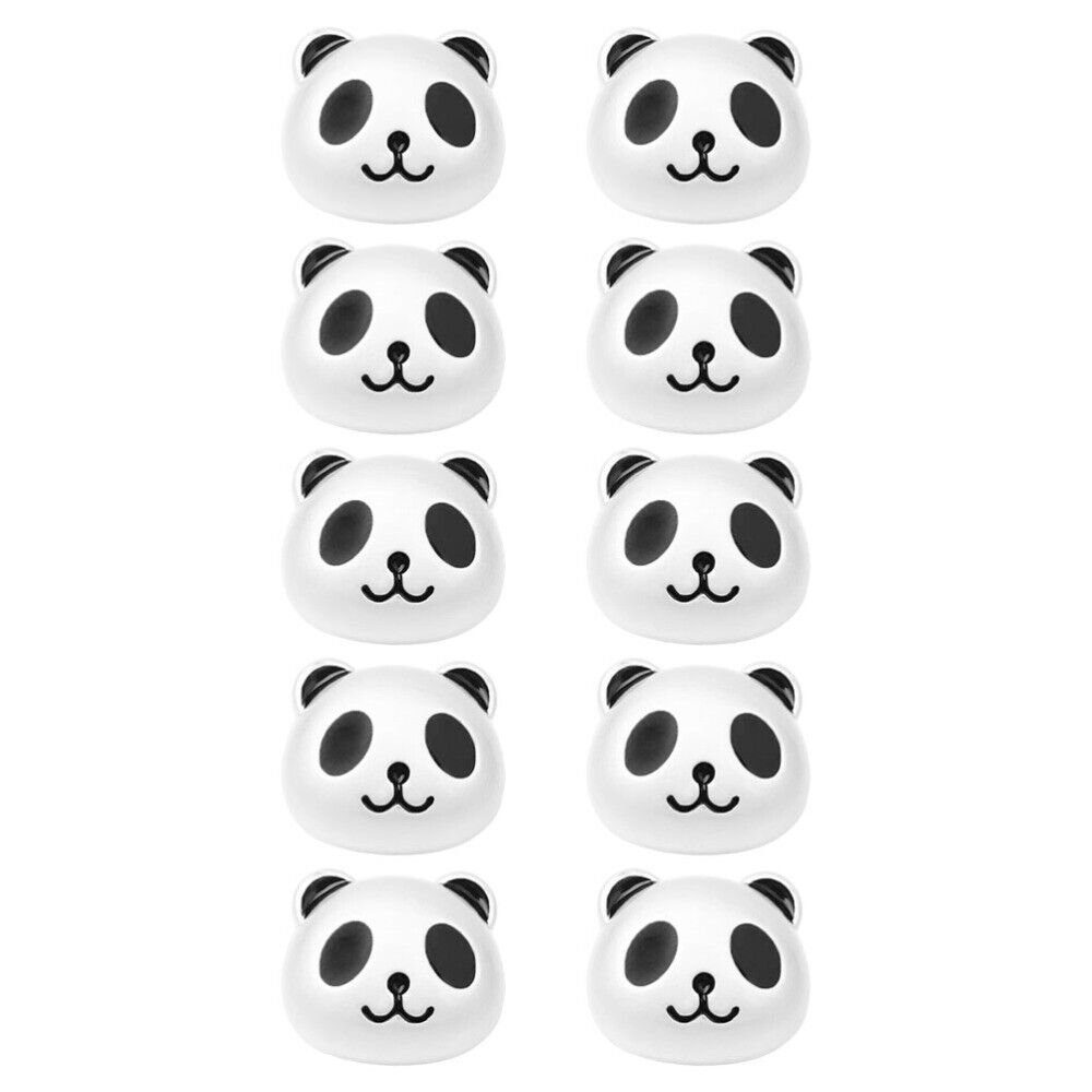10 Pcs Panda Bear Beads Head Accessories DIY Ornaments Child
