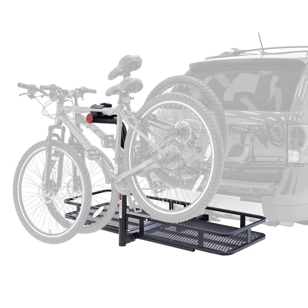 2-Bike Steel Basket Cargo Carrier with Rack