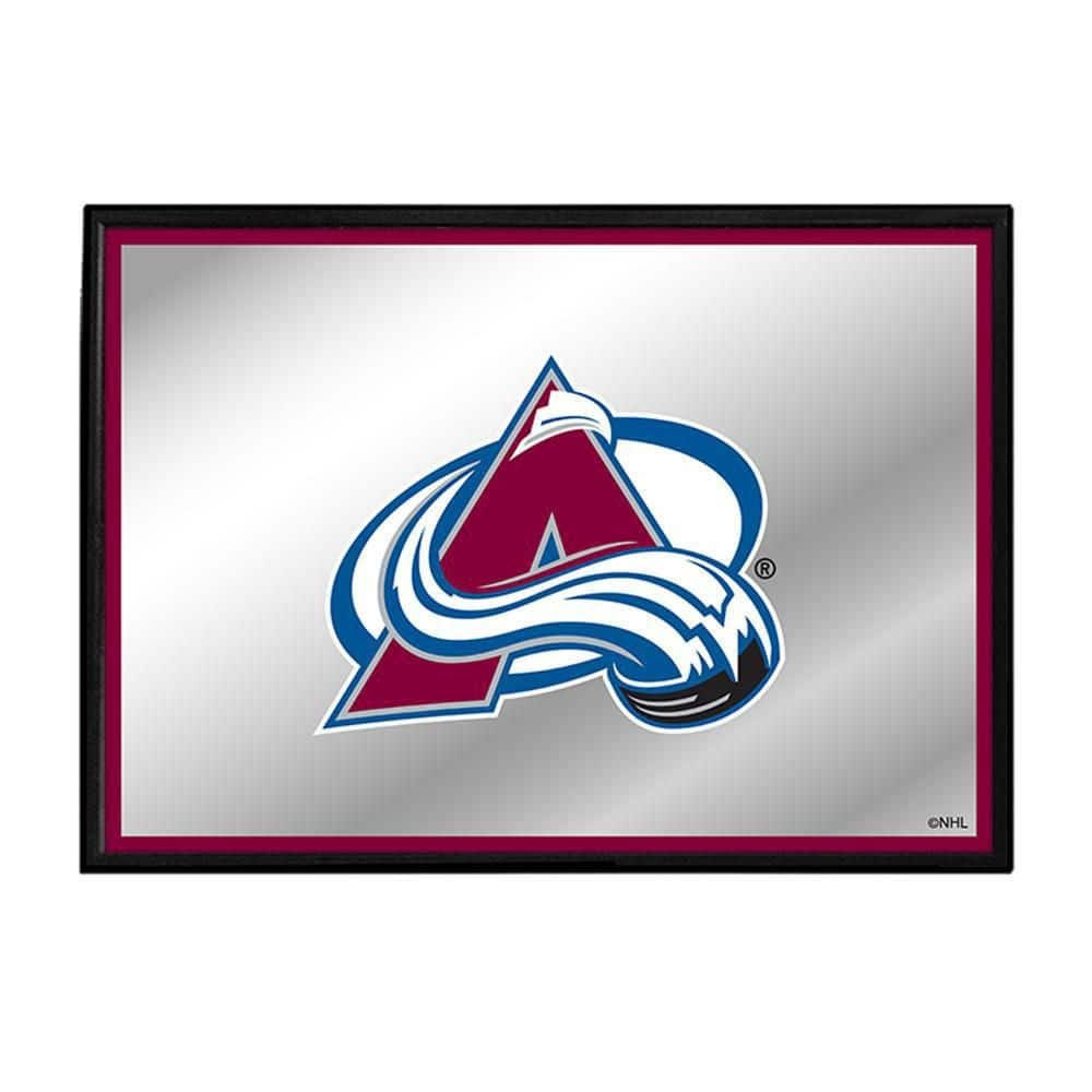 28 in. x 19 in. Colorado Avalanche Framed Mirrored Decorative Sign
