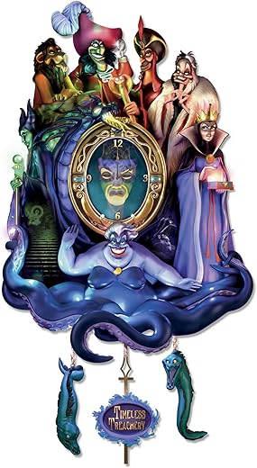 Disney Classic Villains Timeless Treachery Cuckoo Clock Bradford Exchange