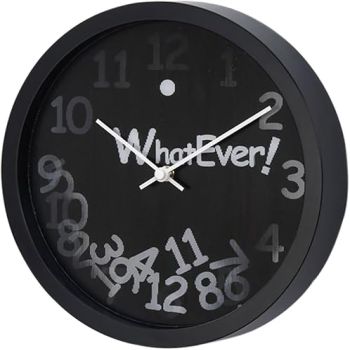 Falling Numbers Wall Clock, Black