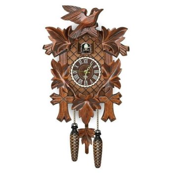 German Black Forest Cuckoo Clock Retro Nordic Style Wooden Cuckoo Wall Clock