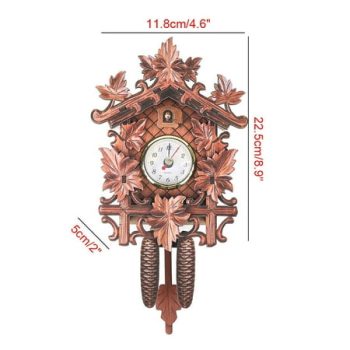 Vintage Germany Black Forest Cuckoo Clock Wooden Wall Clock with Pendulum