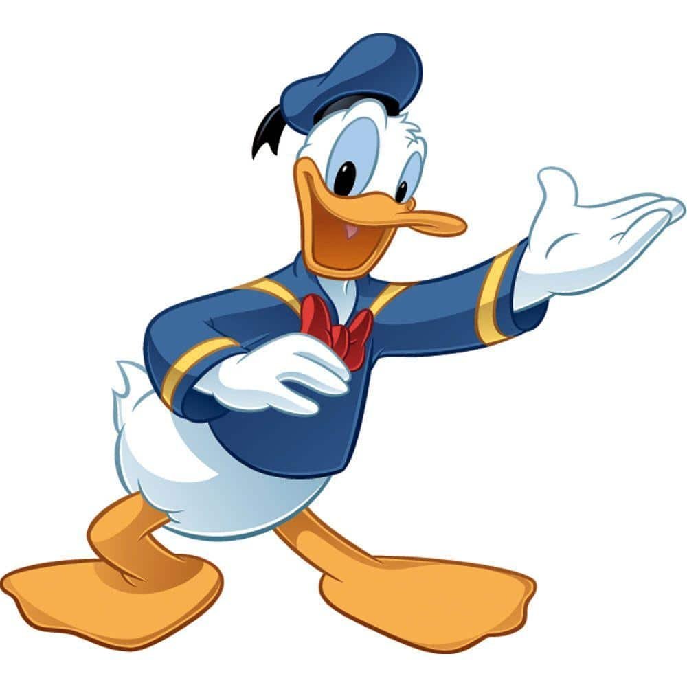 5 in. x 19 in. Mickey and Friends Donald Duck 9-Piece Peel...