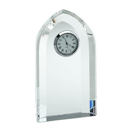 6 in. Optic Crystal Arched Clock