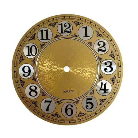 7 Diameters 180mm Vintage Aluminium Metal Wall Clock Dial Face Arabic Numeral