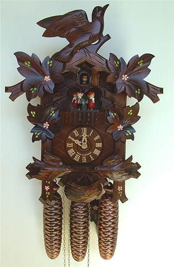 8-Day 16.5 in. Black Forest House Cuckoo Clock