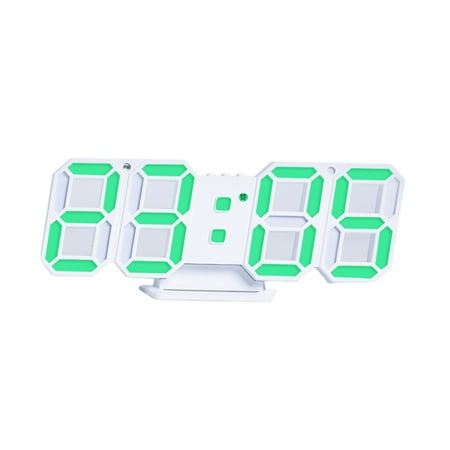 Avdolw Digital Alarm Clock with Photosensitive Technology - LED Display, Temperature Sensor, and Snooze Function - White Frame Design