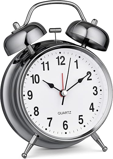 Bernhard Products Analog Alarm Clock Twin Bell 4