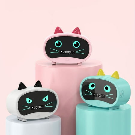 BetterZ Bluetooth-compatible Speaker Mini Portable Alarm Clock Cute Cartoon Cat Wireless Loudspeaker for Outdoor