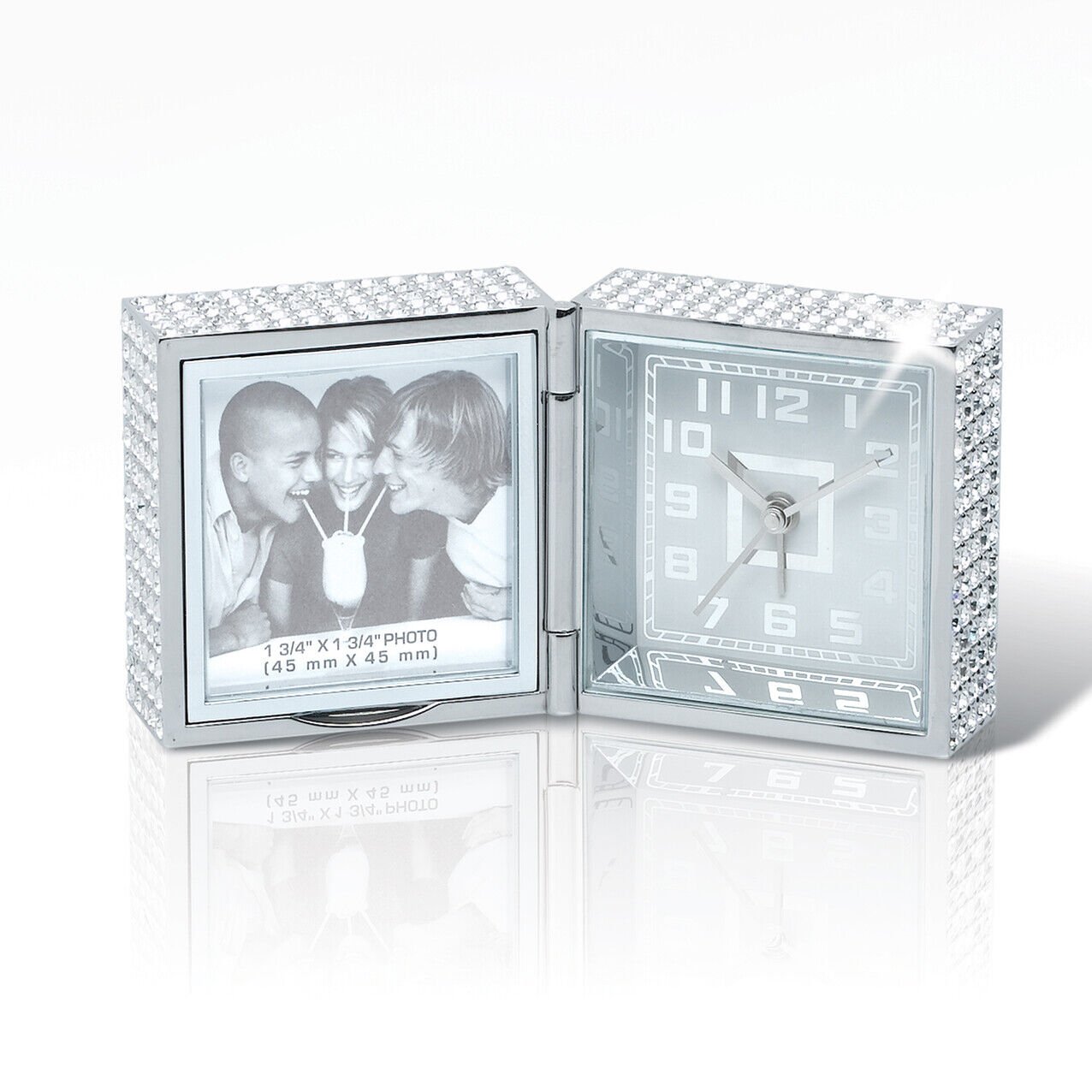 Bling-Bling Quartz Desk Clock with frame