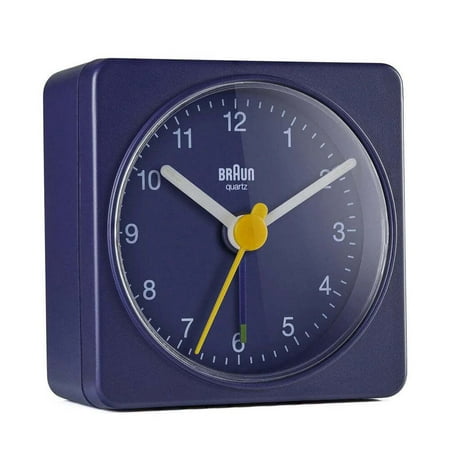 Braun BN-BC02BL Square Quartz Alarm Travel Clock 2.24 Red/Blue